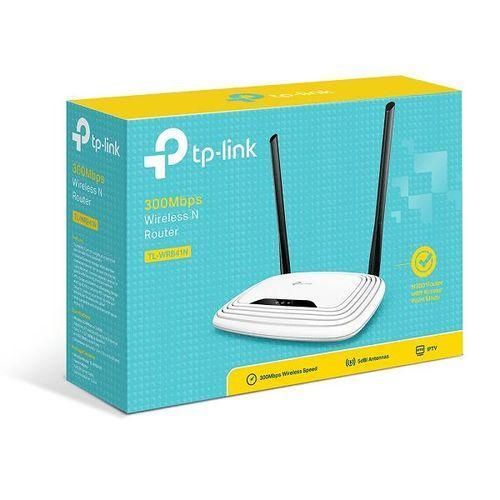 TP Link N300 Wireless Extender, Wi-Fi Router (TL-WR841N) - 2 x 5dBi High Power Antennas, Supports Access Point, WISP, Up to 300Mbps