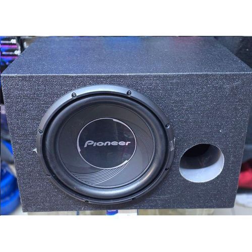 BASS SPEAKER BLASTING 1400 WATTS EARTH-SHAKING CAR SUBWOOFER Single Coil 12'' + FREE Cabinet