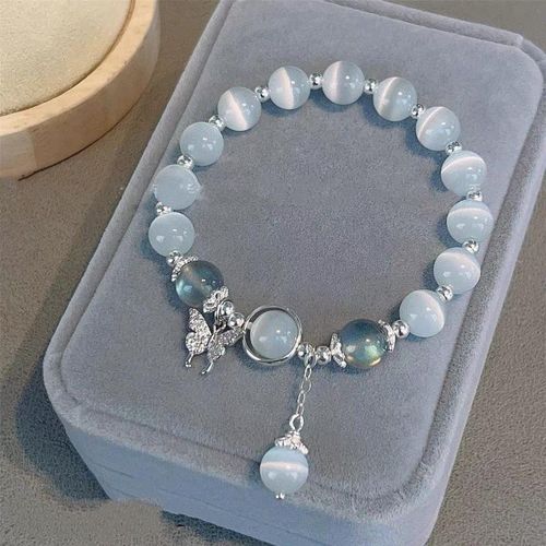 Women's Jewelry Women Bracelets Imitation Cat's Eye Stone Blue Moonstone