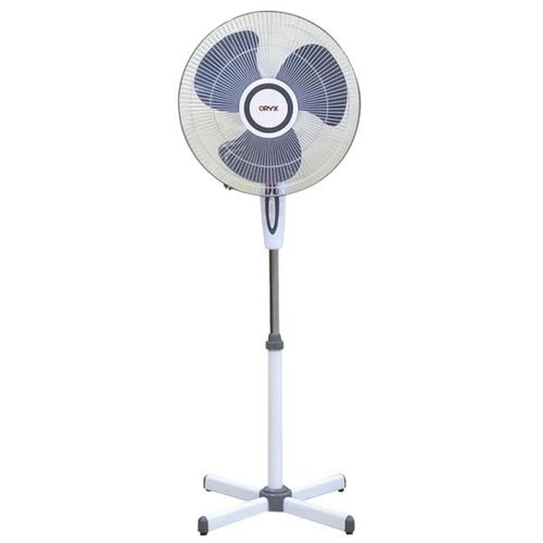 16-Inch Stand Fan OFS1601GW 3-Speed Oscillating Pedestal Fan with 90 Wide-Angle Oscillation Height Adjustable Stand Grey White