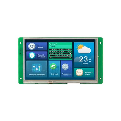 DWIN 7 Inch HMI TFT Display 800×480 RS232/TTL Touch Screen – DMG80480C070-04W