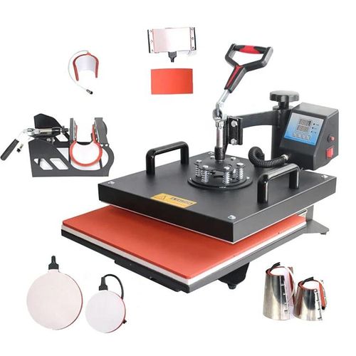 Sublimation 10 into 1 hot press Shoe transfer machine Hot press machine for Mark T-shirt shoe bottle pen football