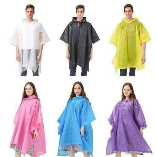 Unisex Adult Ponchos Waterproof Hooded Jacket for Men & Women Thickened, Windproof & Durable, Ideal for Hiking, Camping, Cycling, Fishing, Work or Travel in Wet & Cold Weather Rain Jacket/Rain Coat