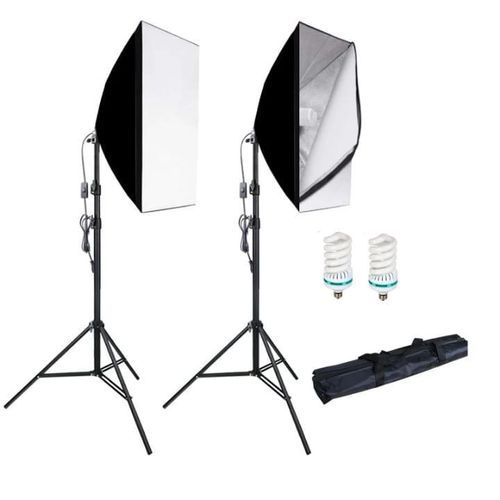 Softbox With Lamp Holder Socket and Soft Cloth Diffuser for Studio Photography