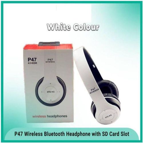 Wireless Bluetooth Headphone Mic TF Card FM Radio