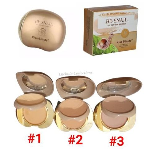 2 In 1 BB Snail Pressed Powder With Foundation Oil Control
