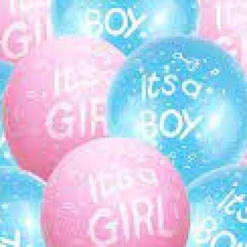 20 PRINTED BABY SHOWER BALLONS