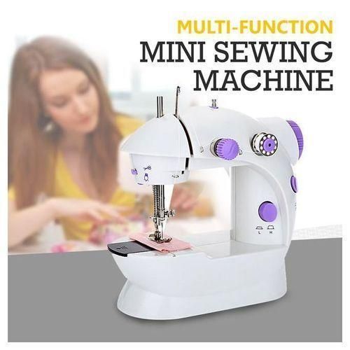 Electric Mini Portable Sewing Machine Double Speed Automatic Thread Home Tailor