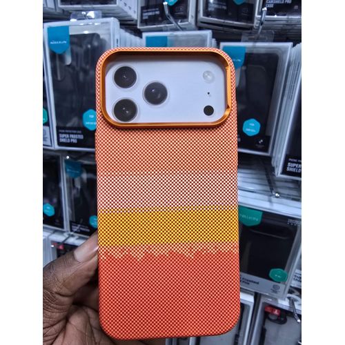 iPhone 17 Pro Max Tribal Carbon Fiber Magnetic Case – Slim Shockproof Protective Cover with MagSafe Compatible Magnetic Ring, Anti-Scratch Texture, Camera Guard & Comfortable Grip