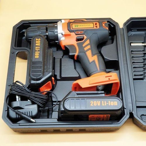 20V Li-Ion Cordless Drill – 10mm Keyless Chuck, Reverse Function & LED Work Light