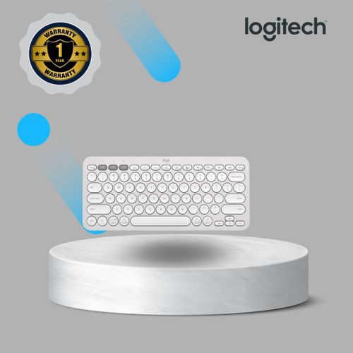 K380s Pebble Keys 2 Multi-Device Bluetooth Keyboard-White