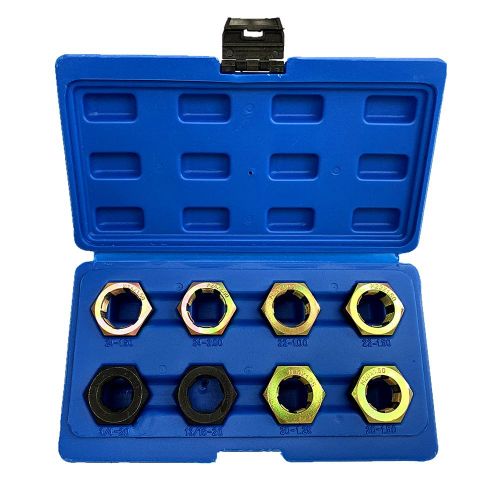8Pcs Axle Spindle Rethreading Set Thread Restore Repair Rethread Tool
