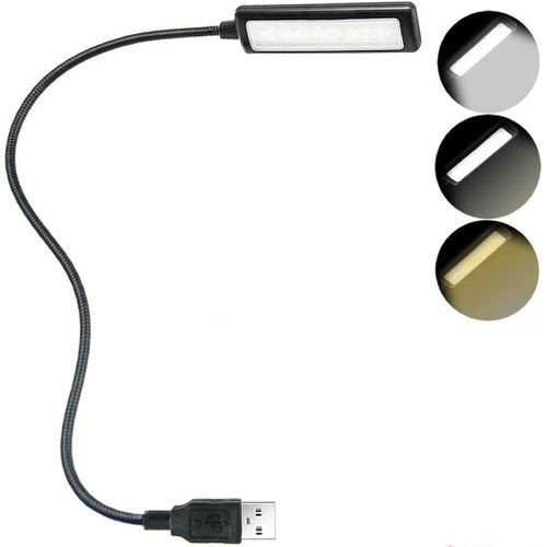 USB Laptop Light with Adjustable Gooseneck, 9 LED with 3 color temperatures, 3 brightness settings