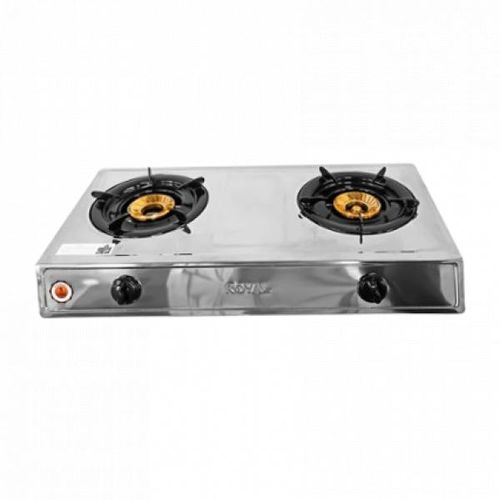 GSSP-2GB013 2-Burner Gas Stove Stainless Steel Body Heavy Duty Auto Ignition Ideal for Home Kitchen