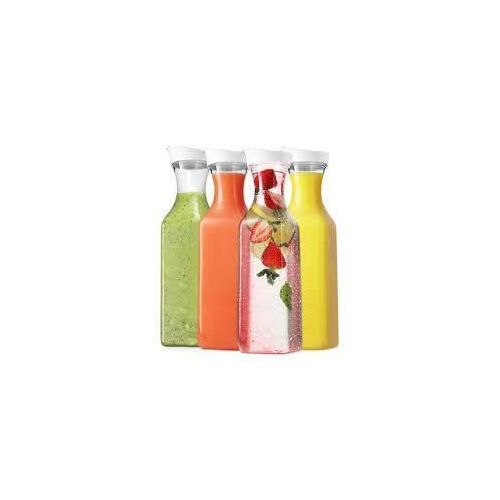 2-Pack 1.5 Litre Airtight Juice Carafes with Lids - Easy Pour Drink Pitchers for Fridge, Bar & Beverages