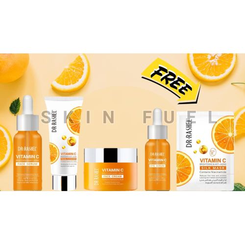 Vitamin C Brightening Anti-Aging 4in1 Set FREE SILK Mask