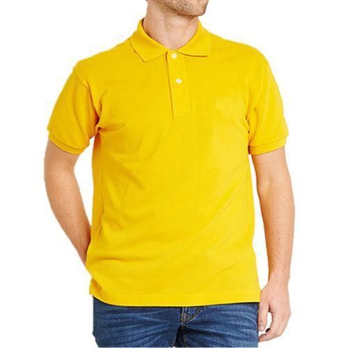 Short Sleeve Polo Shirt - Yellow Polo shirt