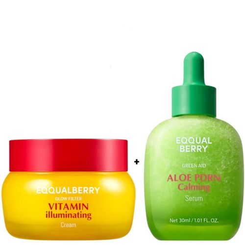 Aloe PDRN Calming Capsule Serum with 5-cica Vitamin illuminating Cream with Niacinamide TXA Vitamin C Moisturizes Glows Removes Dark Spots Hyperpigmentation Acne marks Brightens Even the tone Soothes Calms Acne Redness Smooths Softens