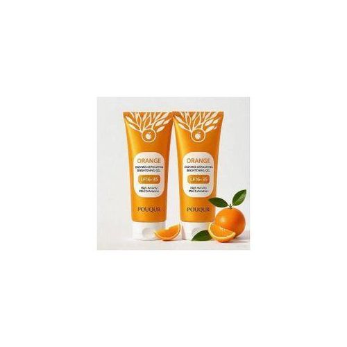 Orange Enzyme Exfoliating Gel 100g Gentle Peeling Facial Cleanser Dead Skin Remover Brightening Face Scrub