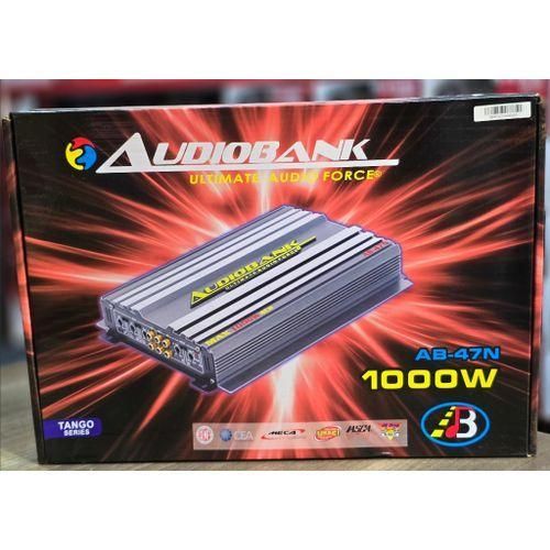 Audiobank 1000Watts AB-47N Bridgeable Powerful 4 Channel Amplifier Class AB - (2 Ohm Stable In Stereo Mode And 4 Ohm Stable In Bridged Mono Mode)