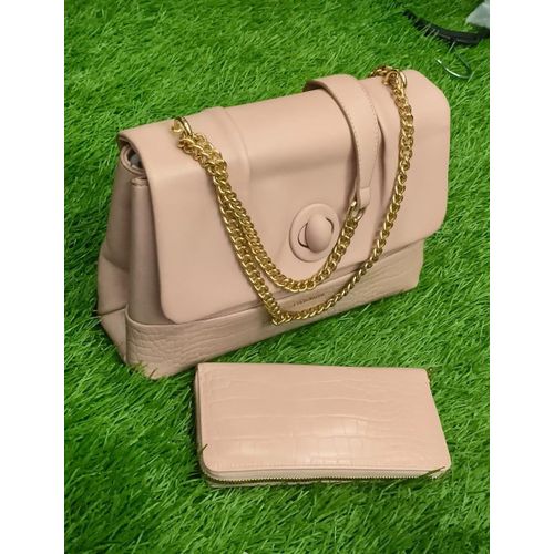 Overflap Cover Ladies Leather Shoulder Bag Sling