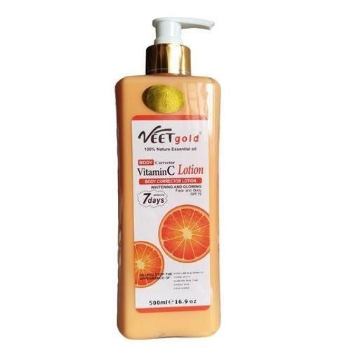 VEET GOLD Vitamin C Body Corrector ,Whitening & Glowing Body & Face Lotion with Sun screen For Skin even Tone, Sun burns,Anti- wrinkle,Anti-aging-500ml