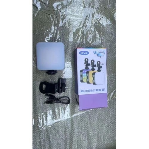 AY-83 RGB LED Pocket Light – Powerful Mini Fill Lamp for Online Creators & Influencers