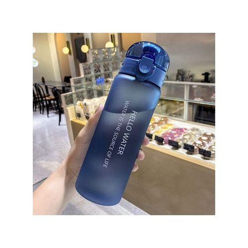 780ml Plastic Water Bottle For Drinking Portable Sport Tea Coffee Cup Kitchen Tools Kids Water Bottle For School Transparentfrosted Blue