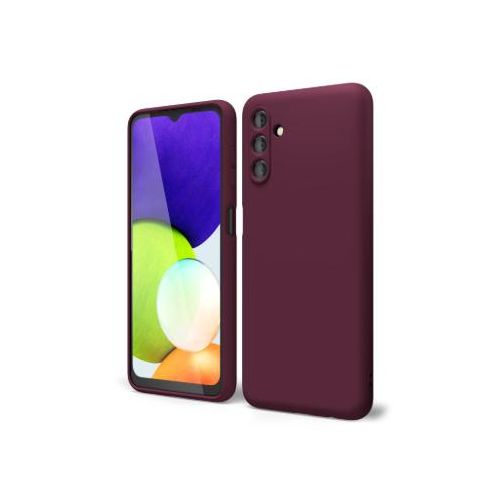 Soft Silicone Back Cover for Samsung Galaxy A13 - Maroon, anti-fingerprint, anti-scratch, durable silicone case