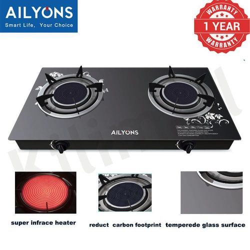 2 Gas Burner Table Top & Infrared Double Burner Gas Cooker
