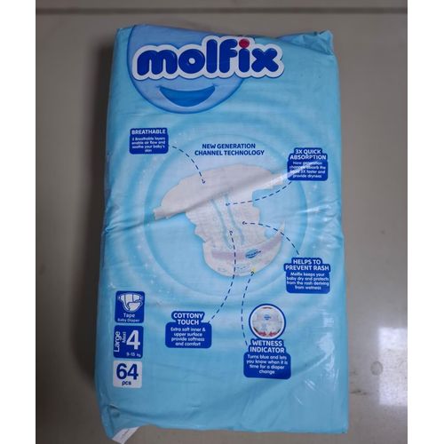 Day&night Maxi (Large) 9.1-15Kgs Jumbo Pack, Size 4,Count 64