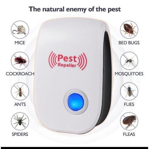Ultrasonic Electronic Pest Repeller With Night Light Insect Mosquito Killer Bug Zapper Non-toxic Safe Home Mosquito Repellent For Mice Mosquitoes Ants Spiders Cockroaches Repelling