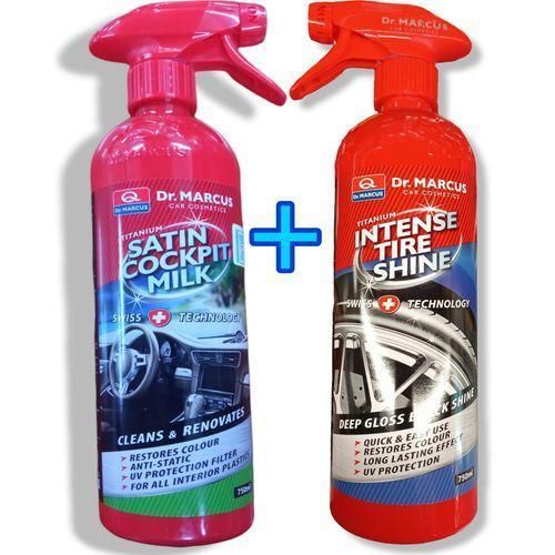Satin Cockpit Milk Intense TireTyre Shine - DashboardTyre Cleaner Polish Shine After Car Wash Shampoo Lasts Long bc