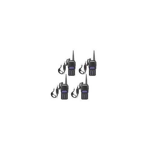UV-82 Quality 10 Km Walkie Talkie Radio Calls - 4 Pieces