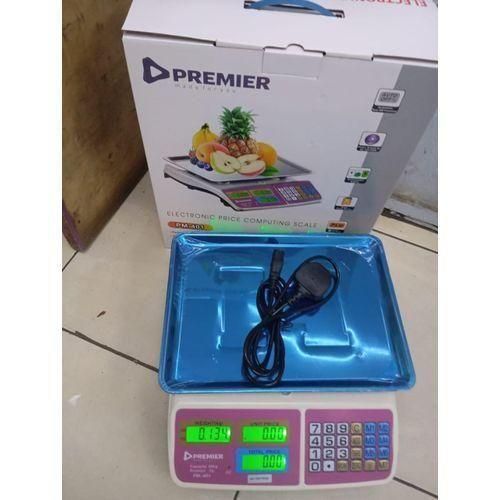 Premier PM-401 Electronic Price Computing Scale – 40kg Capacity