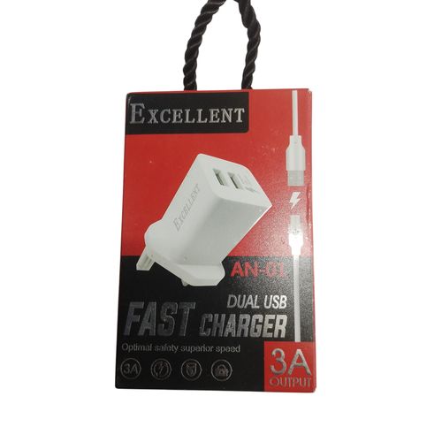 An-01 Dual USB 3A Fast Charger