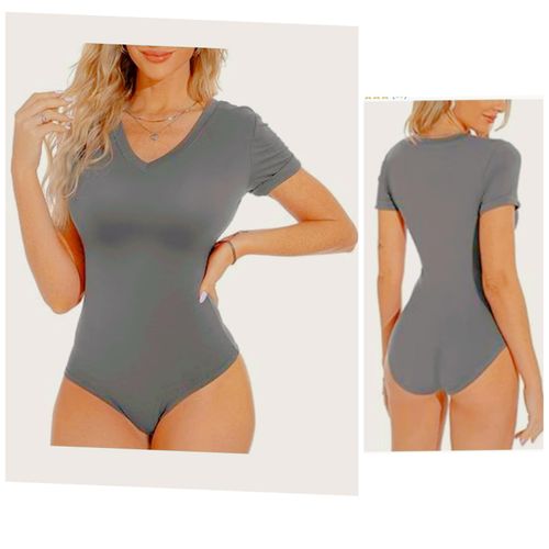 Ladies' Body Suit Tops - Grey