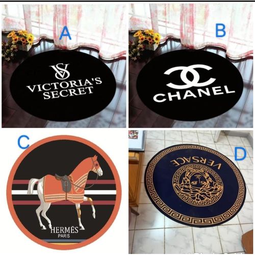 Non-Slip Washable Round Rug Circle Carpet for Kitchen Bedroom Nursery Dining Room-80cm