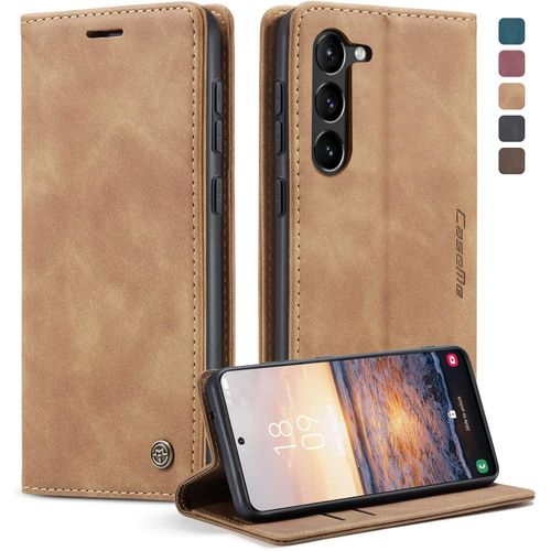 Flip wallet Leather case cover with card slots for Samsung Galaxy S23 Plus