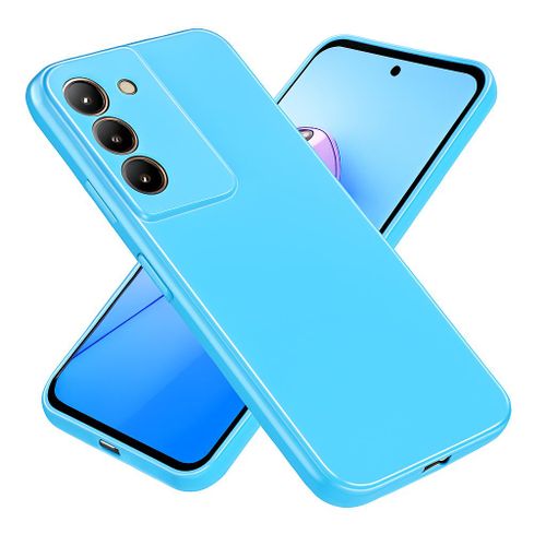 Soft Silicone Slim Fit Cover Anti-Scratch Shockproof Case for vivo V30 Lite - Light Blue