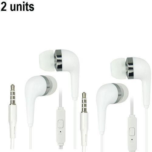 GtyGo 2 units Earphone Wired Control Mic In-Ear Headset
