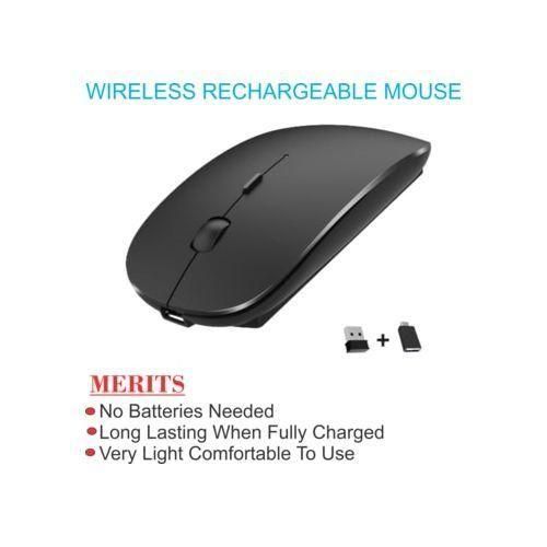 Na Rechargeable Wireless Mouse 2.4GHz GREY NO MORE BATTERY