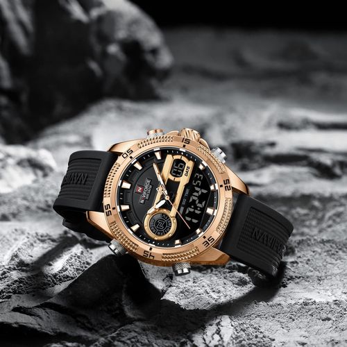 Men's Dual Time 3ATM Water Resistant Watch