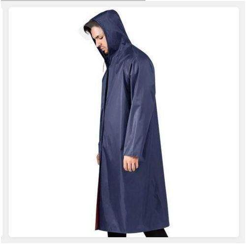 Share this product Raincoat High Quality waterproof raincoat for adults unisex travel hooded _Navy blue