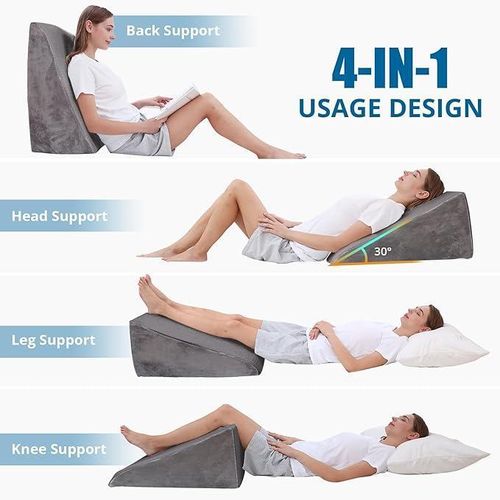 Bed Wedge Pillow For Post-Surgery Acid Reflux Back Pain
