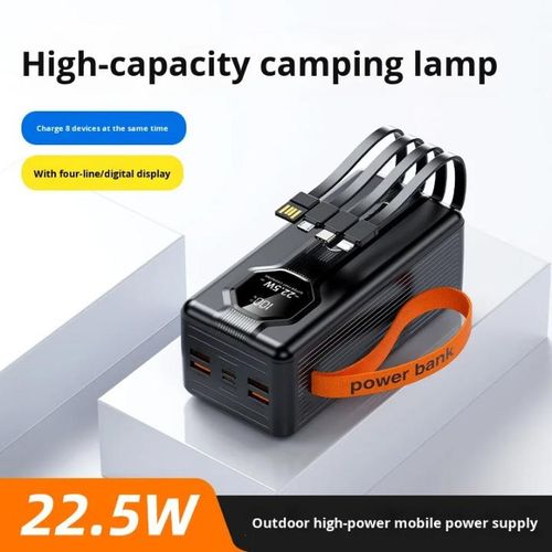 Fast Charging powerbank large capacity 30000mAh fast charging powerbank with inbuilt charging cables charging