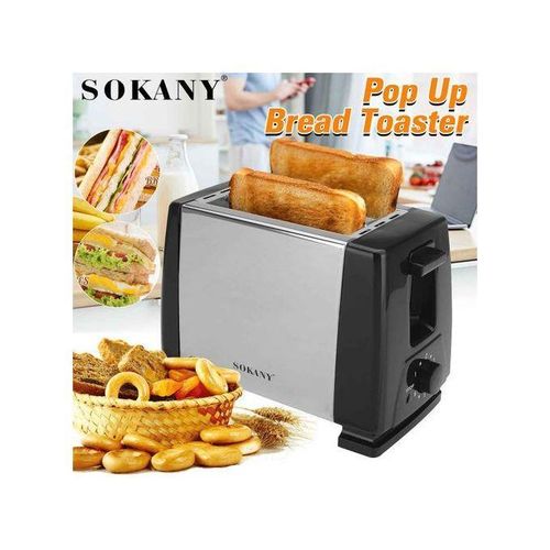 Anniversary deal Stainless Steel 2-Slice Bread Toaster - 6 Adjustable Levels, Extra Wide Slots