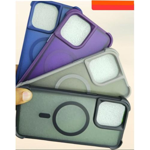 Magnetic MagSafe Transparent Grey Protective Case for Apple iPhone 13 Pro Max – Scratch Resistant Clear Cover