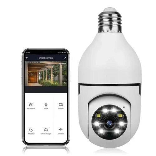 Wireless WiFi nanny surveillance E27 bulb camera