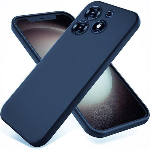 Soft Silicone Slim Fit Cover Anti-Scratch Shockproof Case for Infinix Smart 8 - Blue